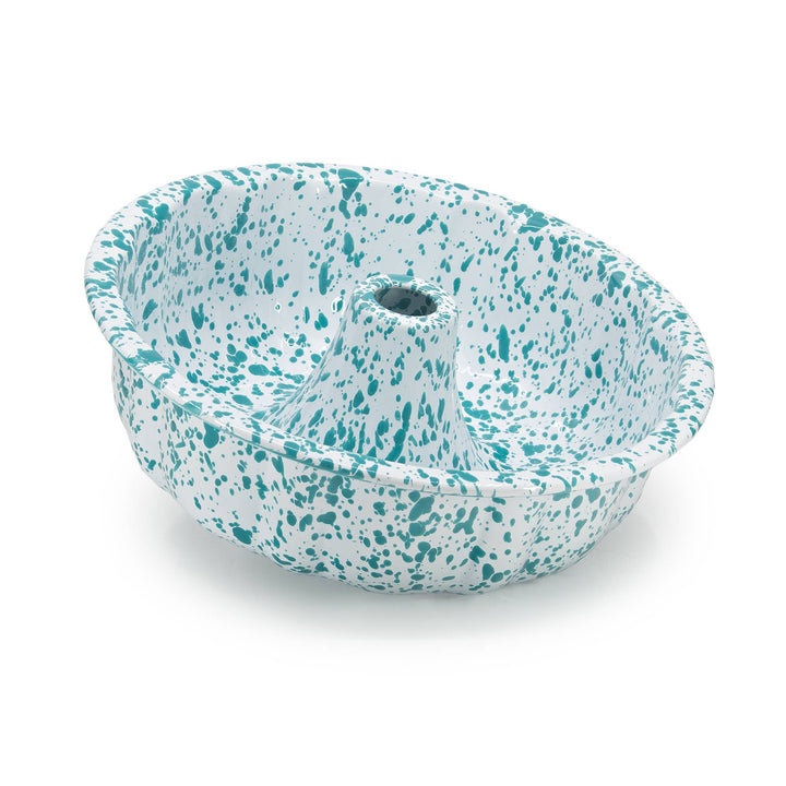 Splatter Enamelware Bundt Pan