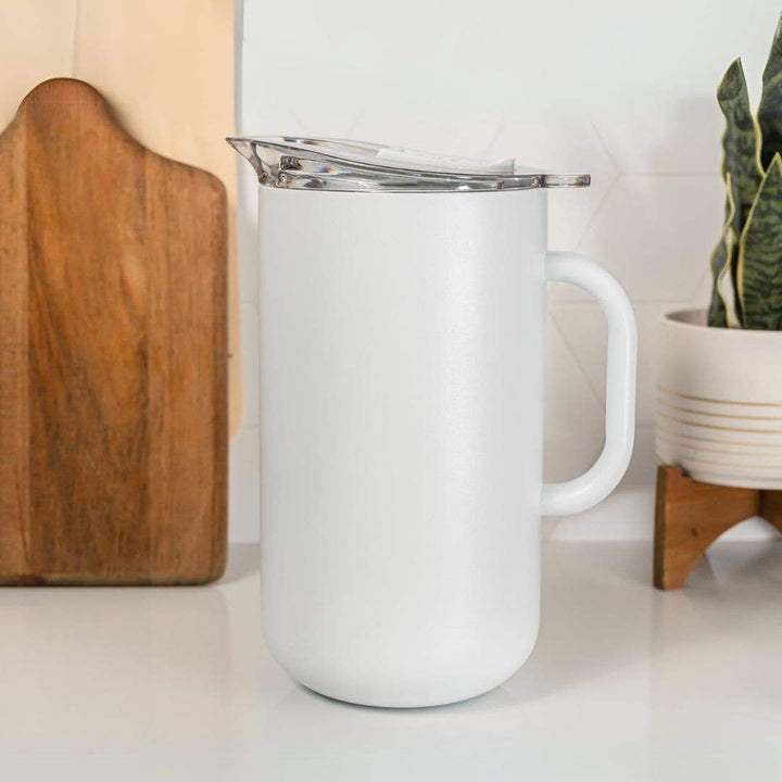 From Picnic to Patio: Insulated Pitcher in White Icing