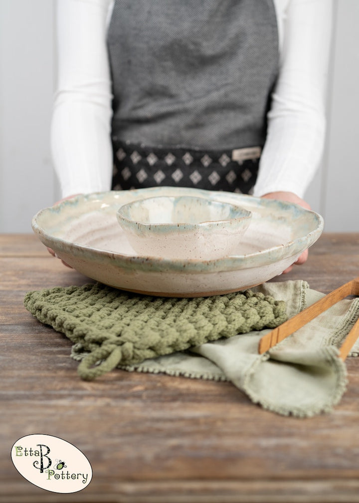 Etta B Pottery Chip & Queso Bowl