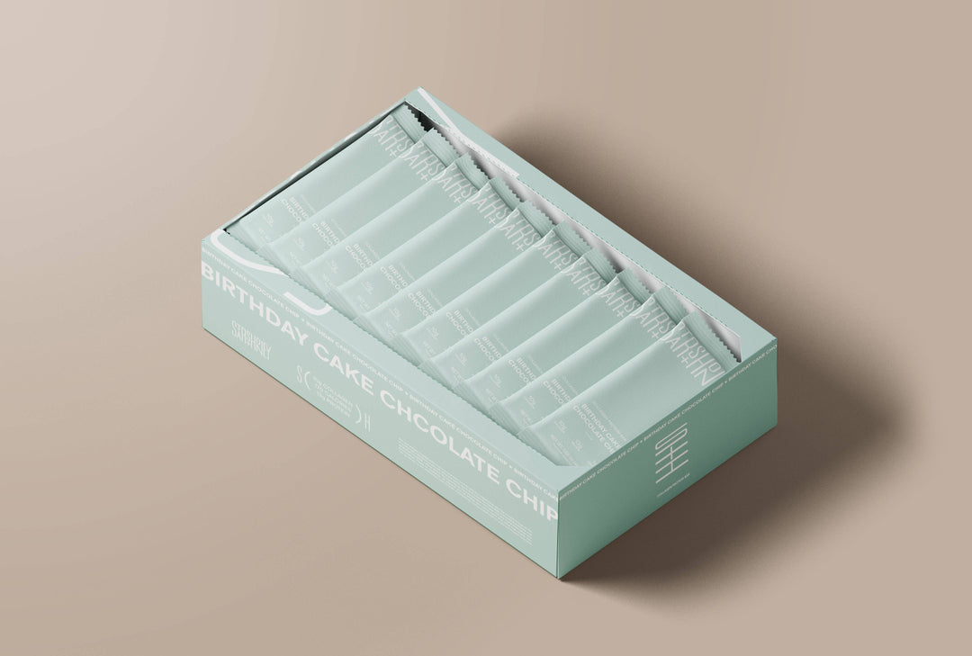 Birthday Cake Chocolate Chip Protein Bar