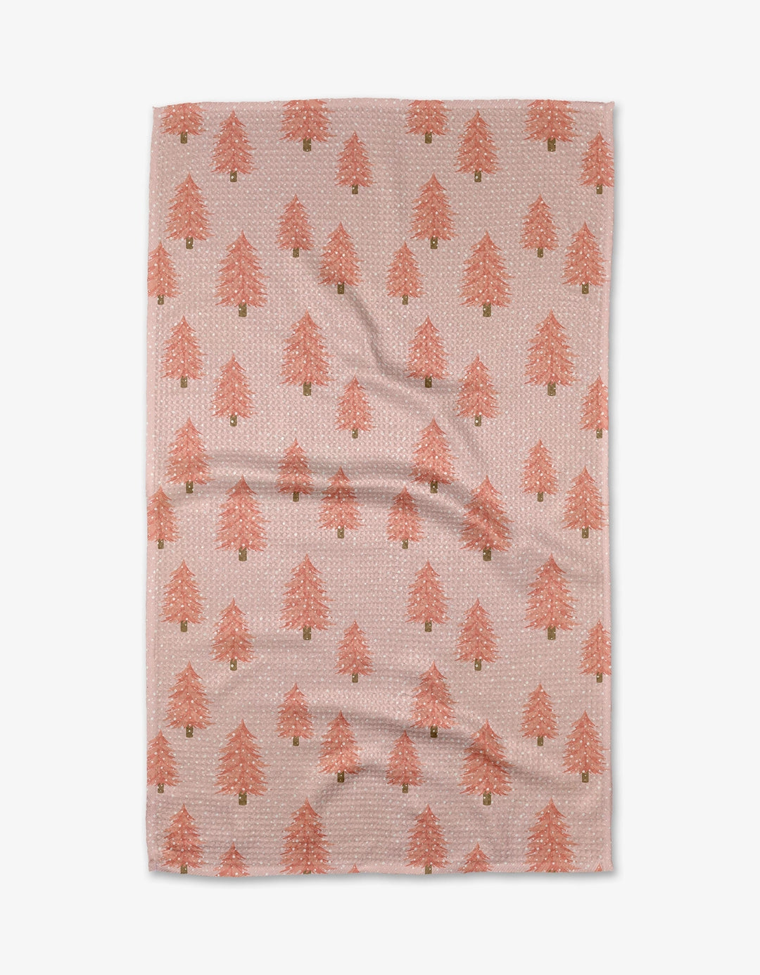 Pink Christmas Kitchen Tea Towel