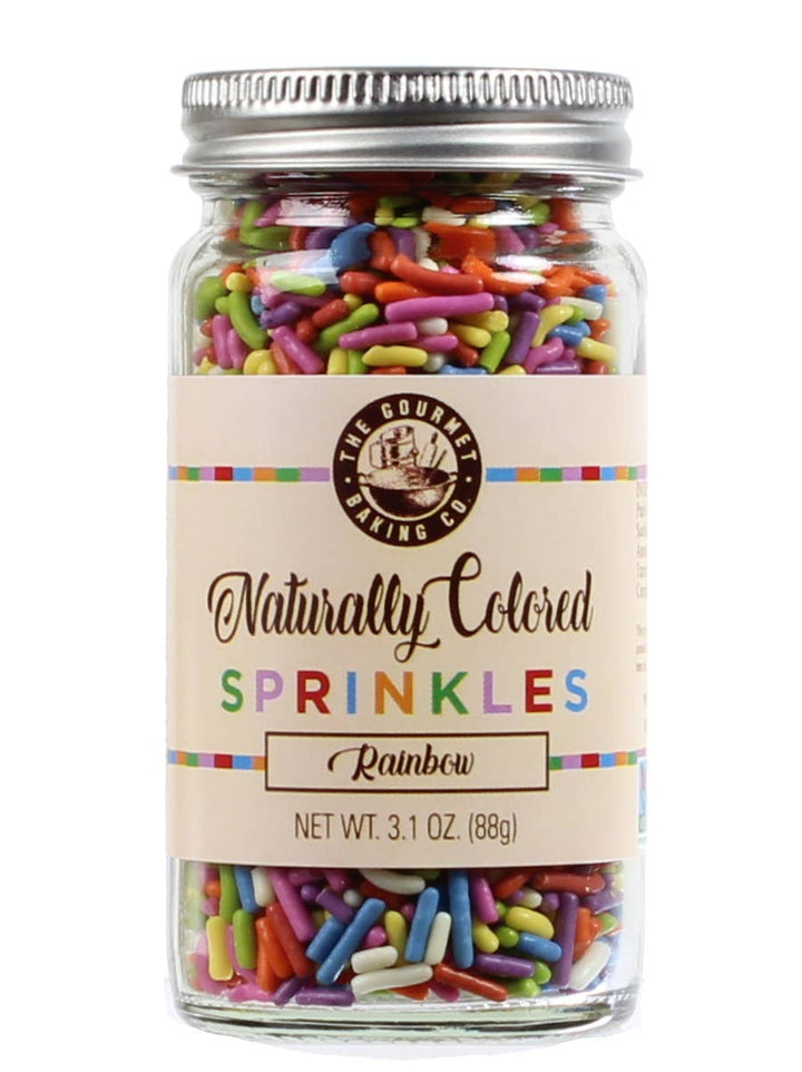 Naturally Colored Rainbow Sprinkles 3.1oz