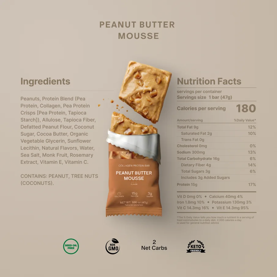 Peanut Butter Mousse Protein Bar