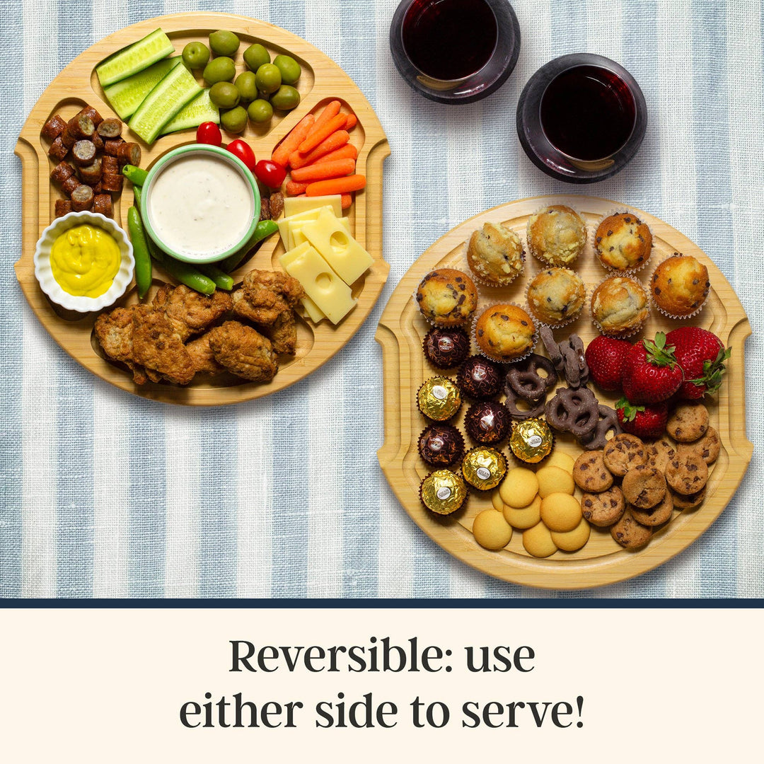 Flip, Serve & Store™ Round Charcuterie Board w/ Locking Lid