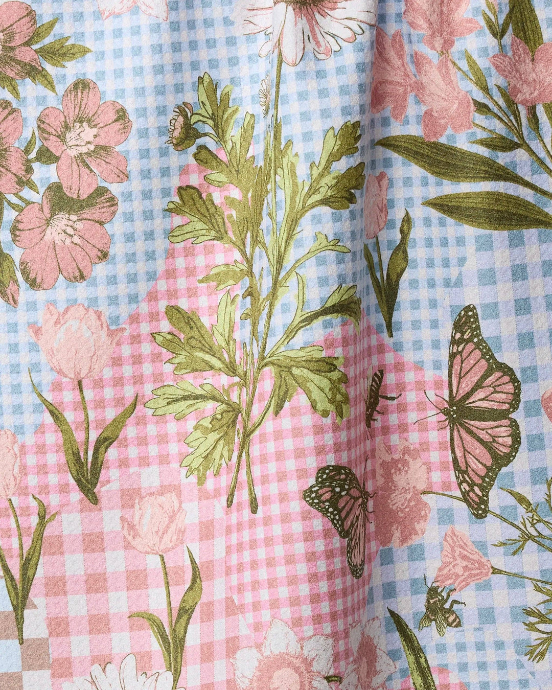 Floral Collage Tea Towel