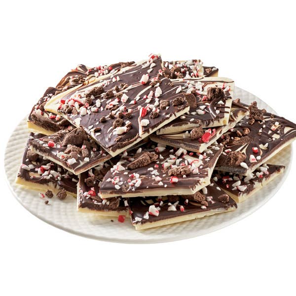 White and Dark Chocolate Peppermint 14oz Cookie Bark