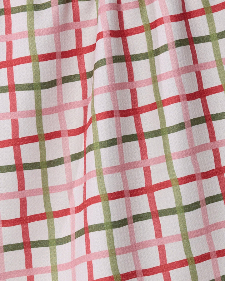 Festive Plaid Tea Towel - Holiday 2026