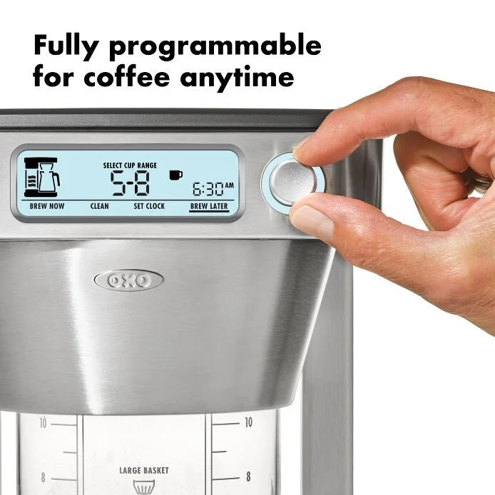 12-Cup Coffee Maker with Podless Single-Serve Function