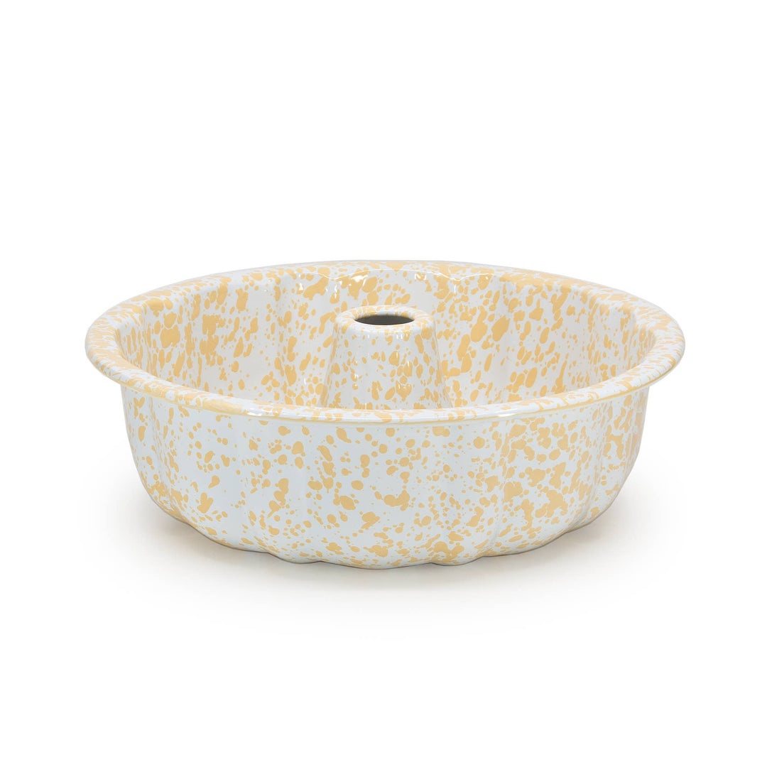 Splatter Enamelware Bundt Pan