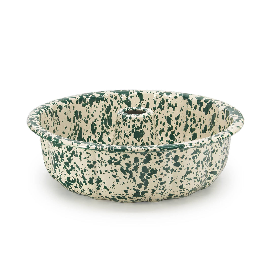 Splatter Enamelware Bundt Pan