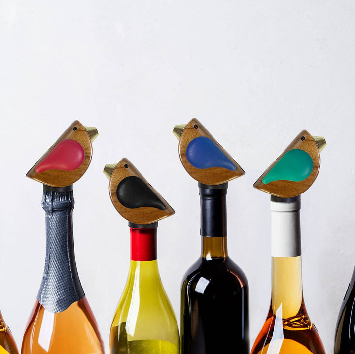 Songbird Specialties® Wine Bottle Pourer, Black