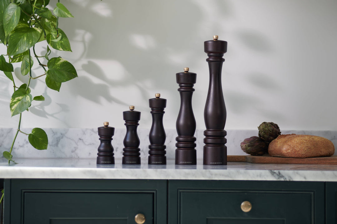 London Chocolate Wood Salt & Pepper Mills