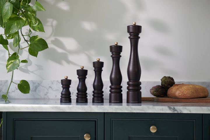 London Chocolate Wood Salt & Pepper Mills