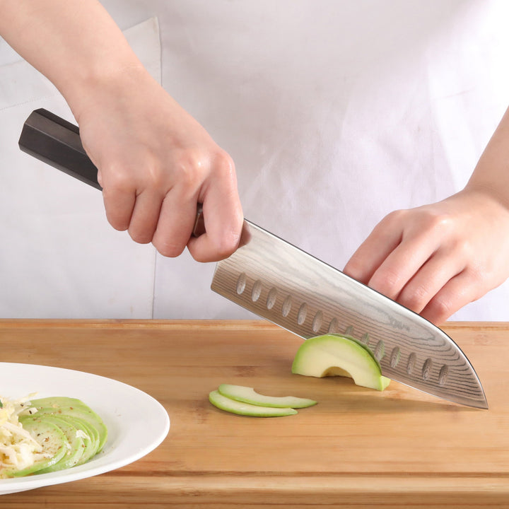 Maya Series 7" Santoku Knife with Sheath