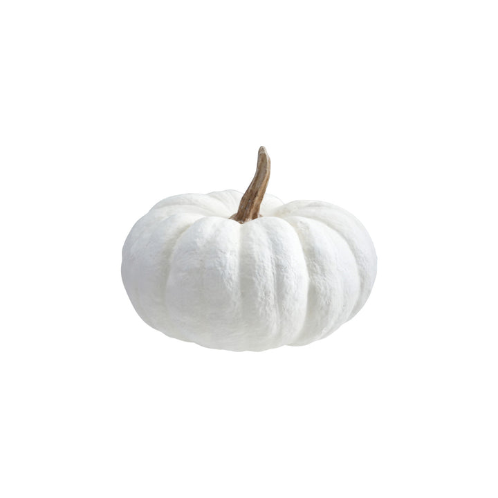 Resin Pumpkin with Brown Stem