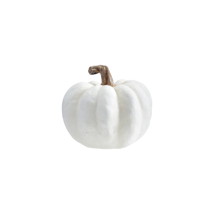 Resin Pumpkin with Brown Stem