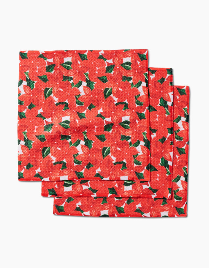 Winter Flora Dishcloth Set of 3