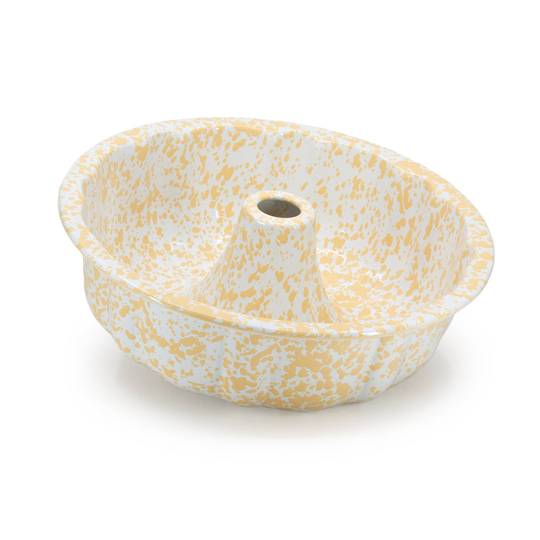 Splatter Enamelware Bundt Pan