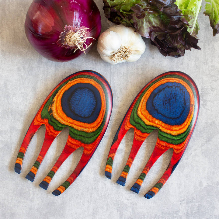 Baltique Marrakesh Salad Hands, Salad Serving Utensilssils