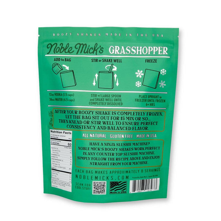 Grasshopper Boozy Shakes Mix