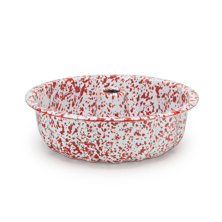 Splatter Enamelware Bundt Pan