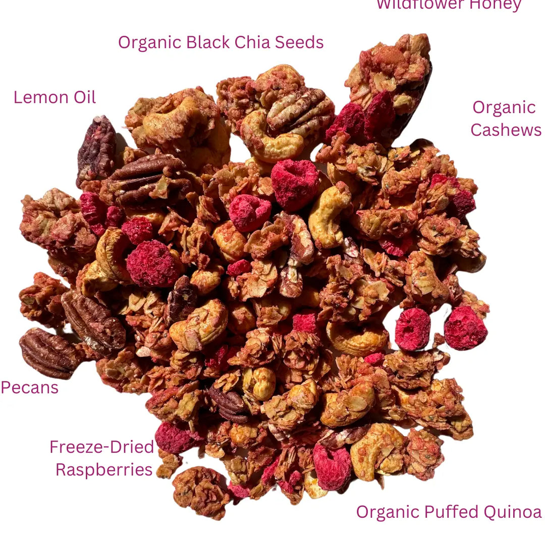 Lemon + Raspberry Granola