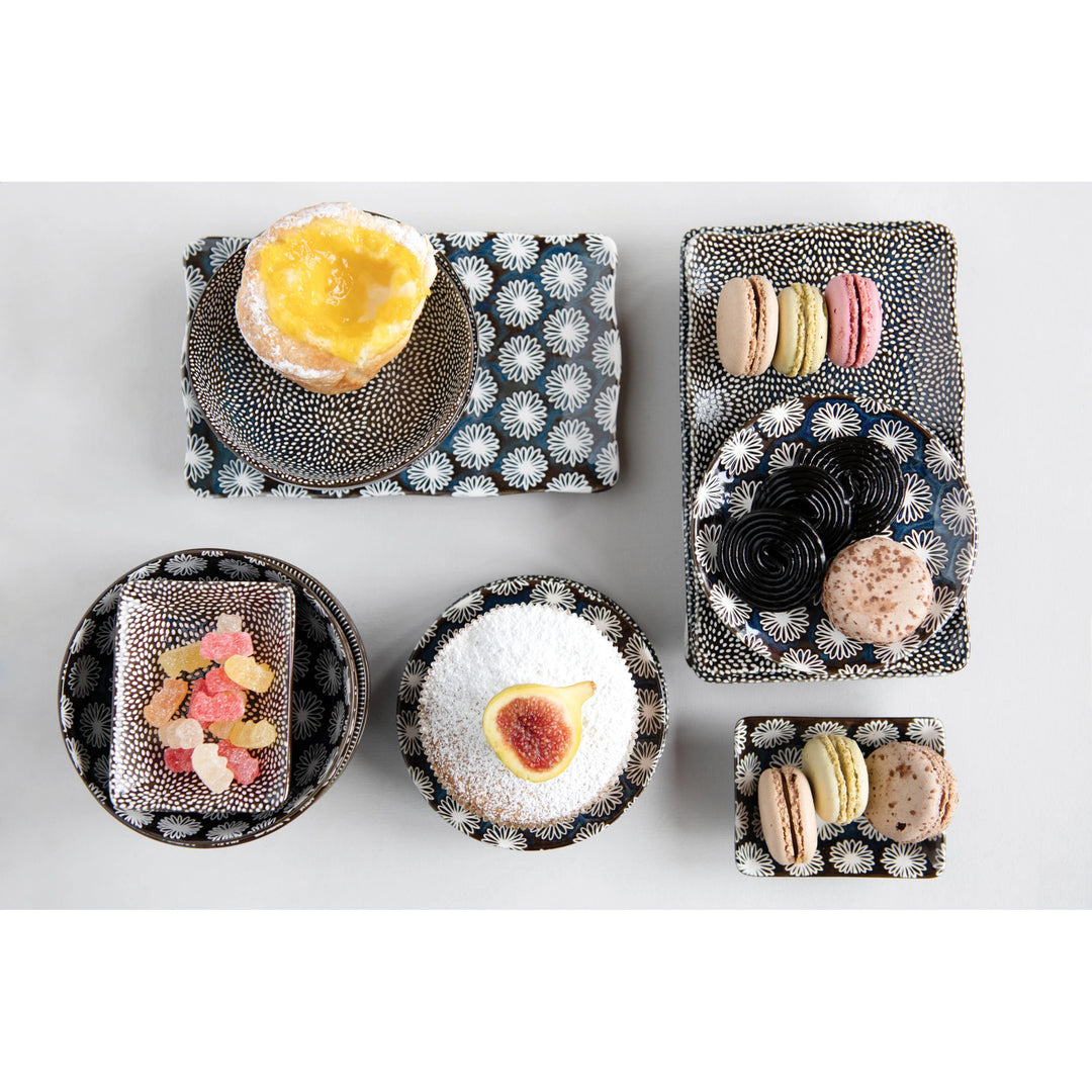 Dark Blue Stoneware Dish