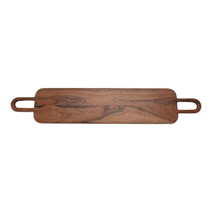 Acacia Wood Cutting Board with Handles