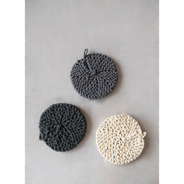 8" Round Cotton Crochet Pot Holder