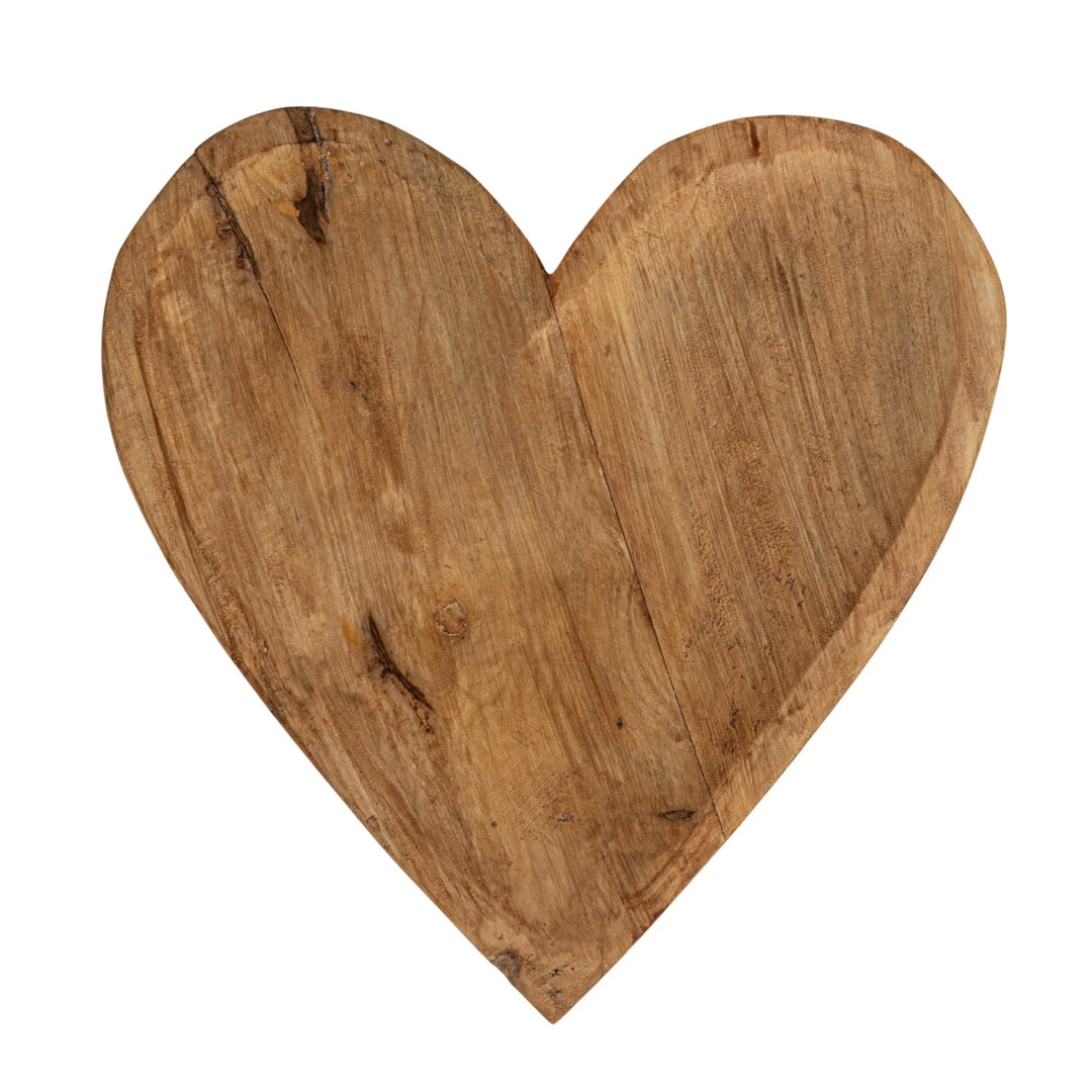 Mango Wood Heart Shaped Tray