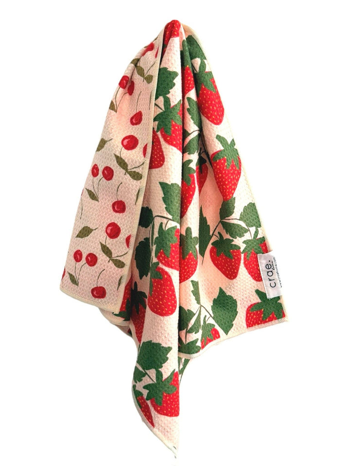 Crae.Home - Berries & Cherries: Reversible Hand Towel