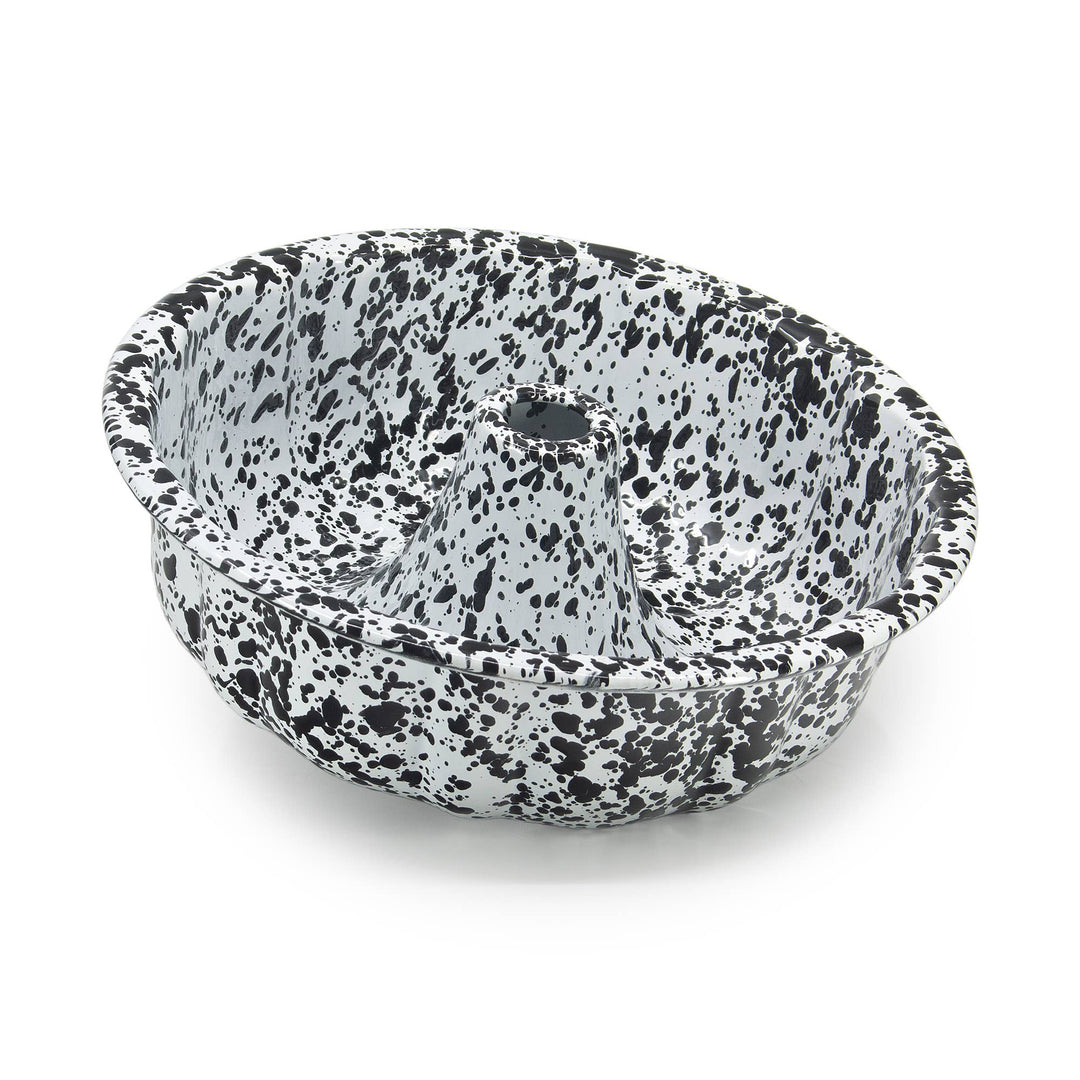 Splatter Enamelware Bundt Pan