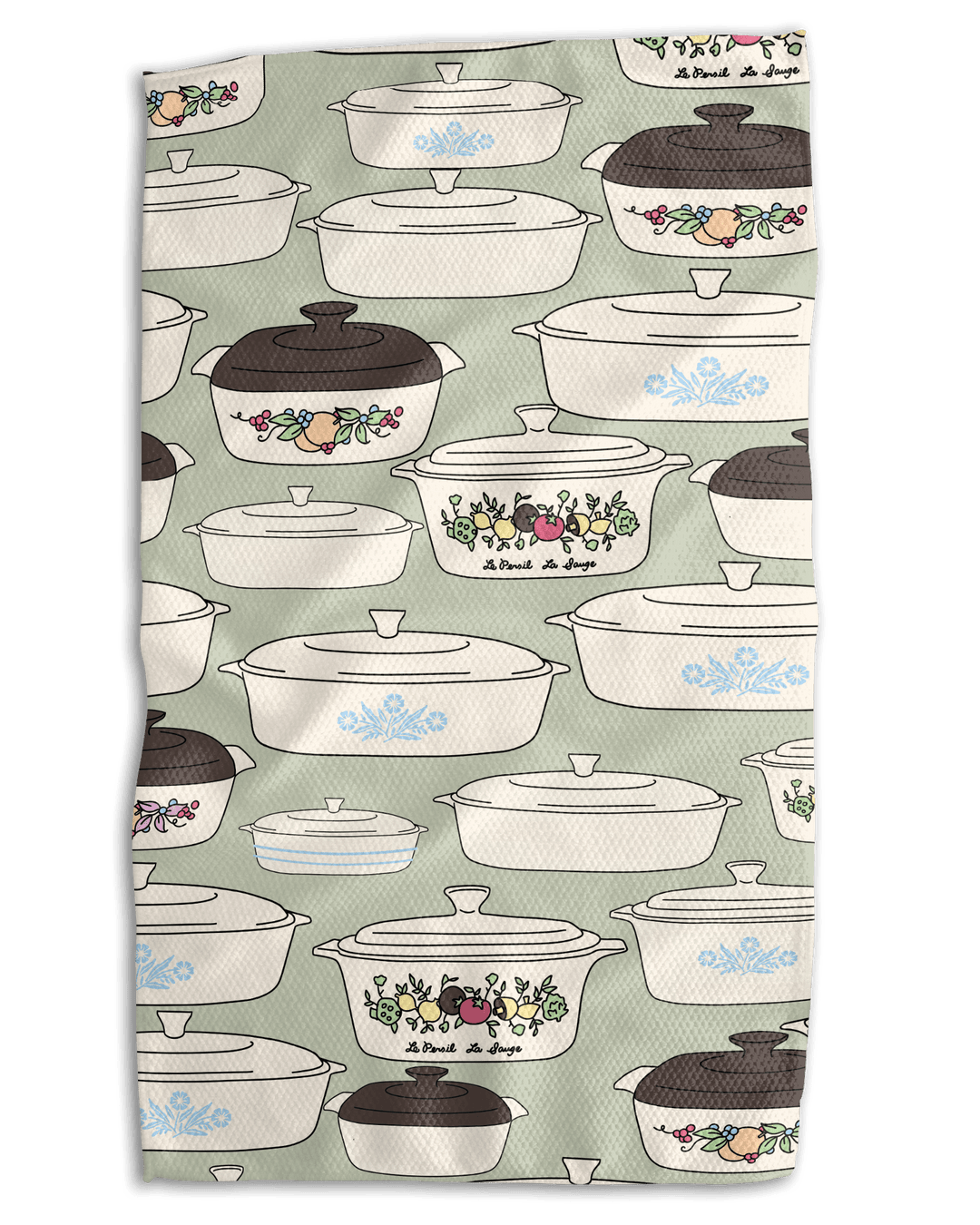 Mom's Corning Ware Kitchen Towel