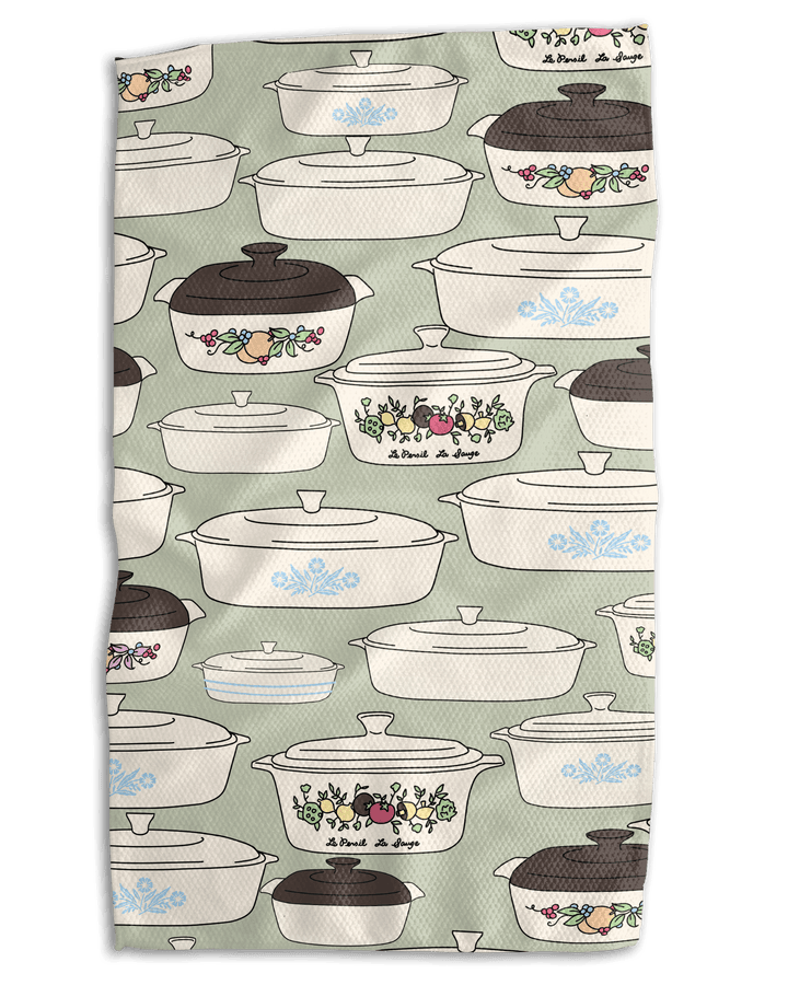 Mom's Corning Ware Kitchen Towel