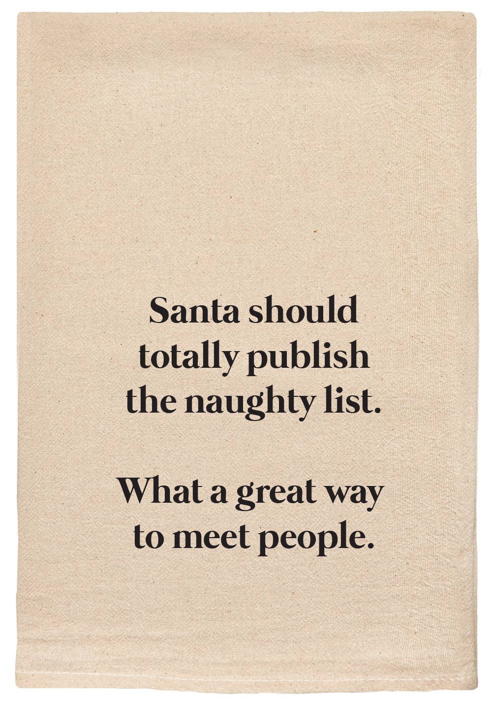 Santa's Naughty List Kitchen Tea Towels