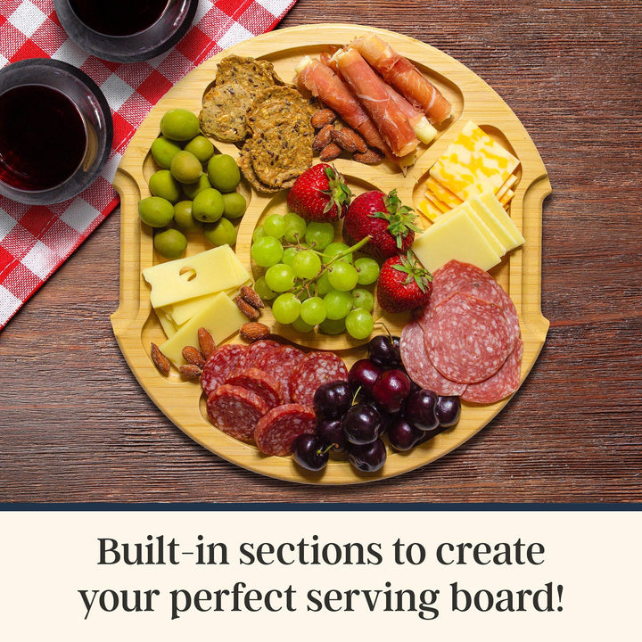 Flip, Serve & Store™ Round Charcuterie Board w/ Locking Lid