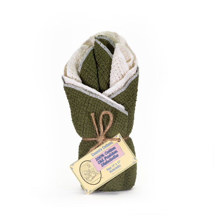 Country Cottons Dishcloths, Set of 4