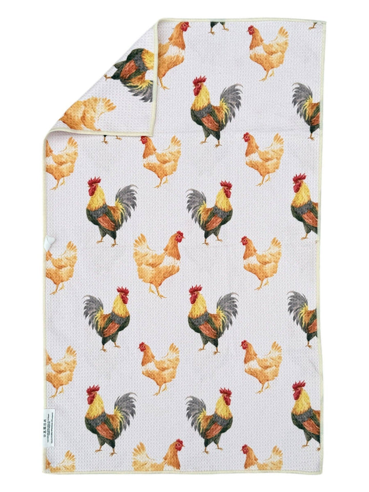 Crae.Home - Cockadoodle: Double-Sided Hand Towel