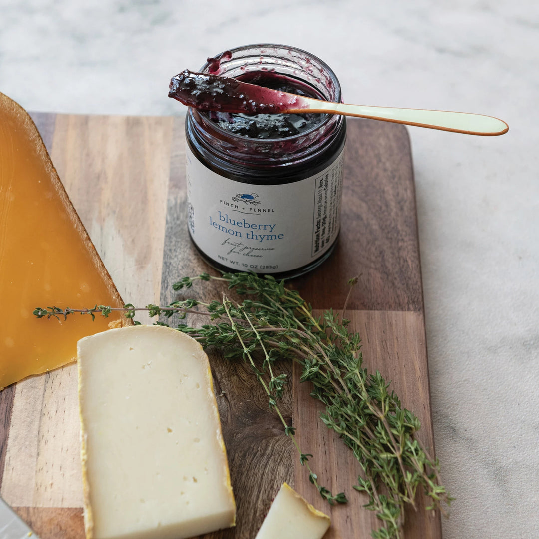 Blueberry Lemon Thyme Fruit Preserves for Cheese, 10oz