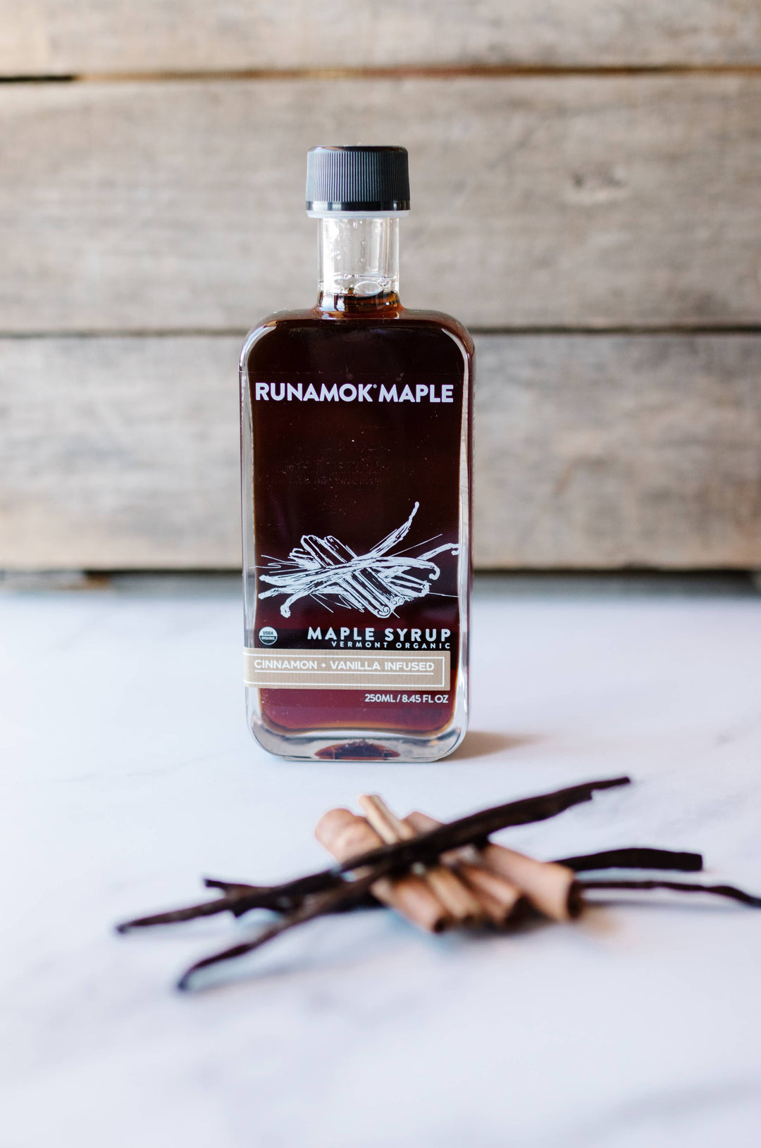 Cinnamon + Vanilla Infused Maple Syrup