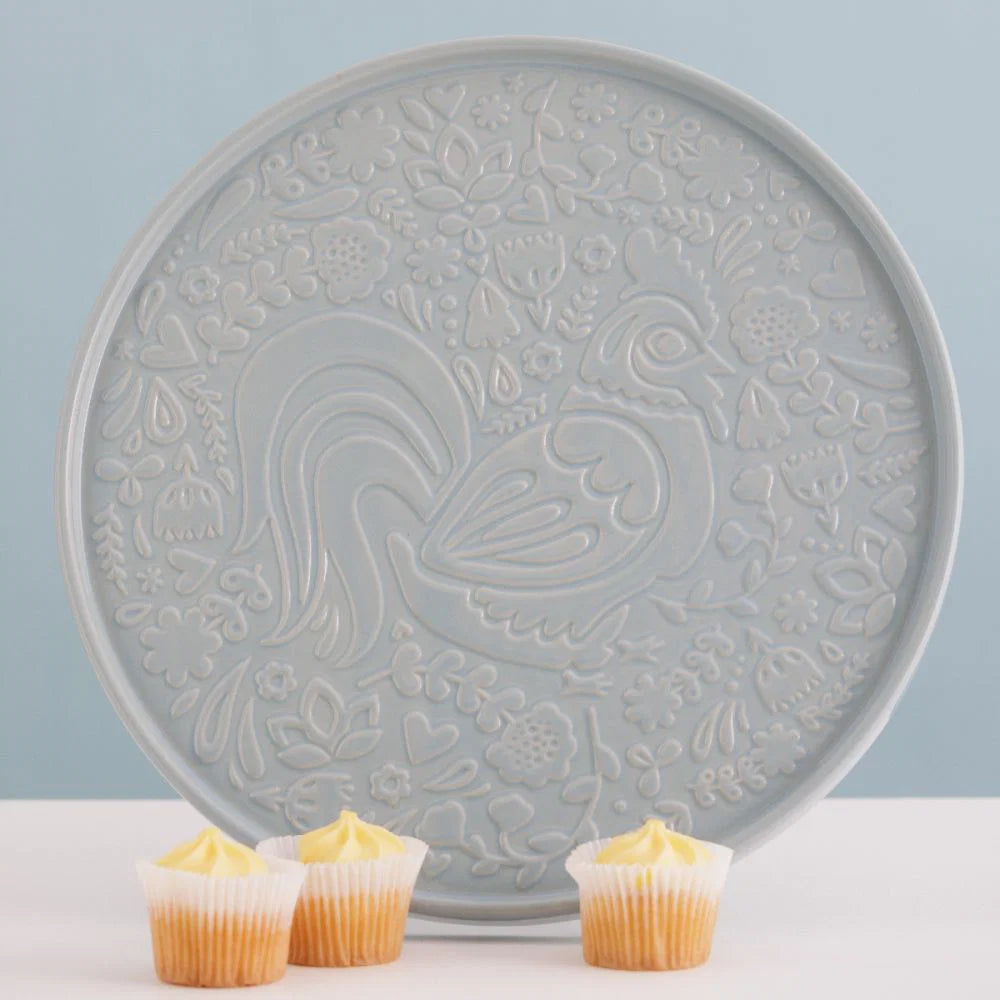 Mason Cash Home to Roost Round Platter 12"