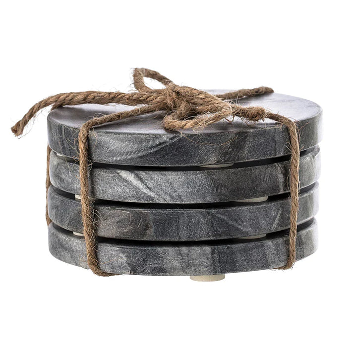 Grey Marble Coasters, Set of 4