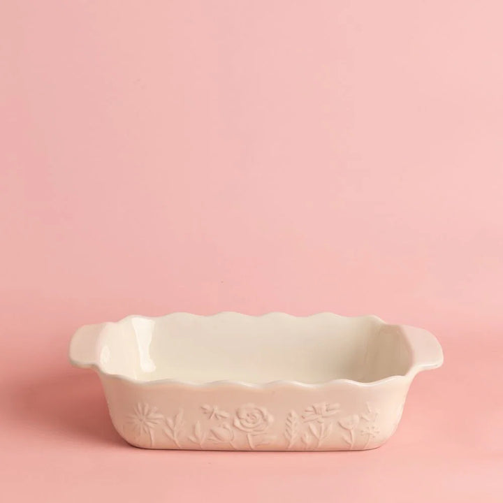 In the Meadow Medium Rectangular Baker Cream