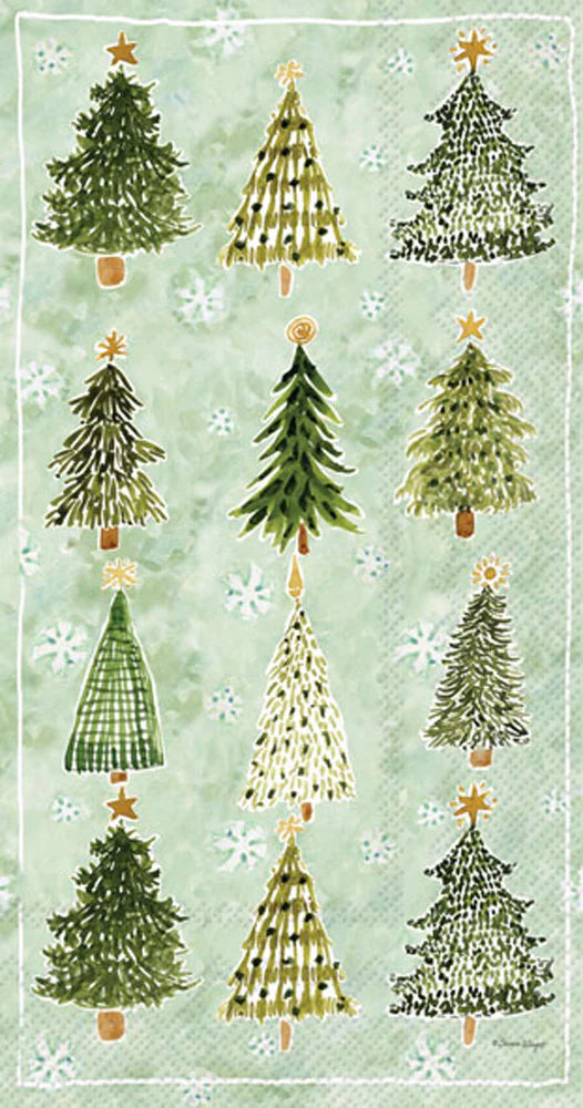 Christmas Tree Pattern Guest Napkin