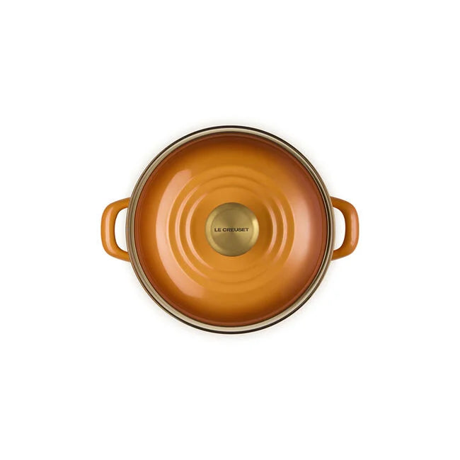 Le Creuset Traditional Petite Stockpot with Gold Knob, 3.8qt