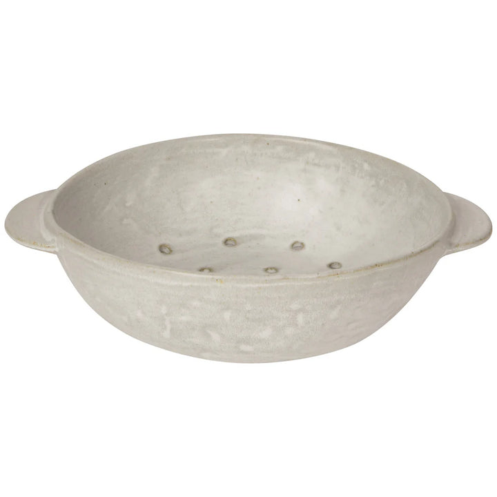 Ivory Stoneware Fruit Bowl 9"