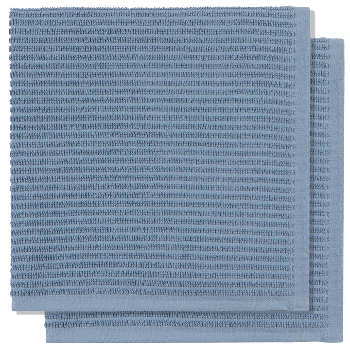 Ripple Dishcloths Slate Blue