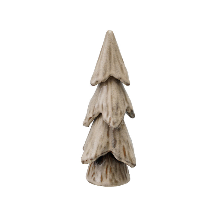Handmade Reactive Glaze Cream Stoneware Tree