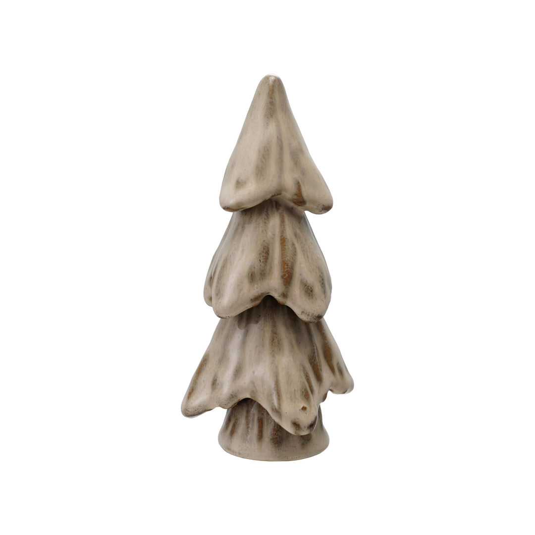 Handmade Reactive Glaze Cream Stoneware Tree