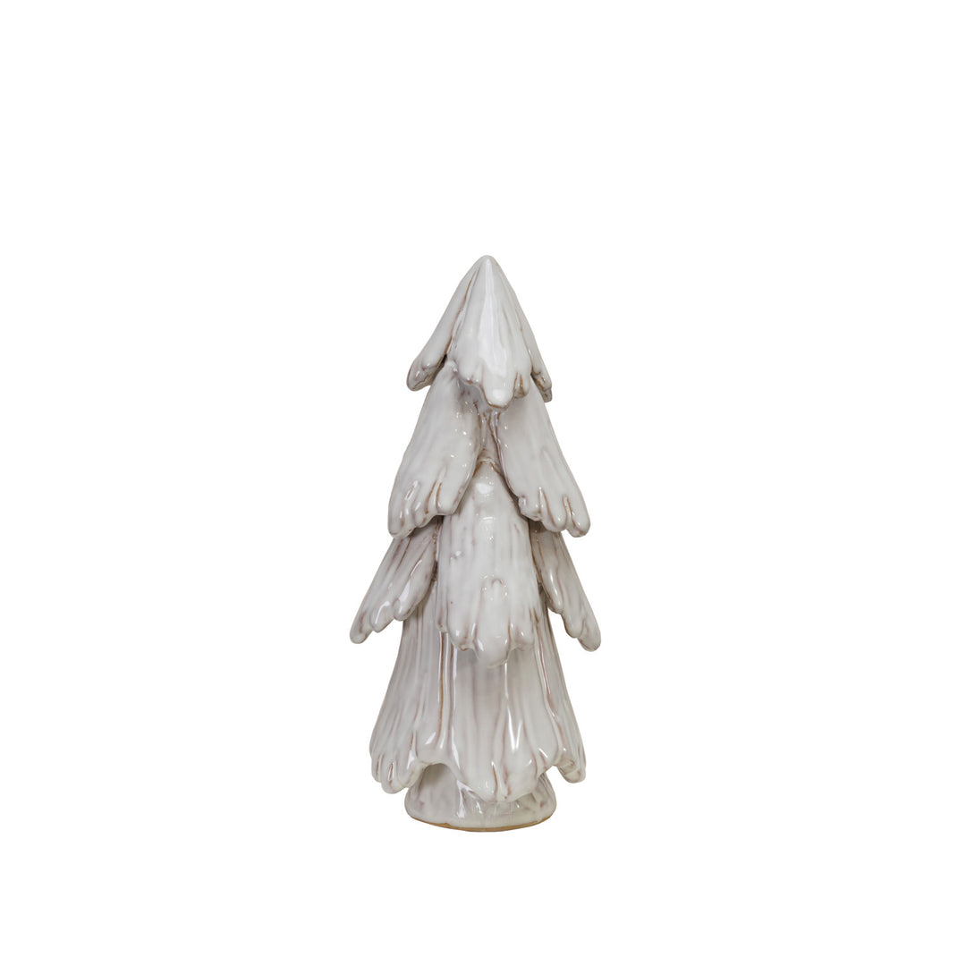 Handmade Reactive Glaze White Stoneware Tree